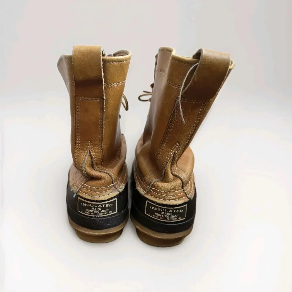 Vintage L L Bean‎ Freeport Maine Insulated Hunting Shoe Duck Boots Mens 8 L